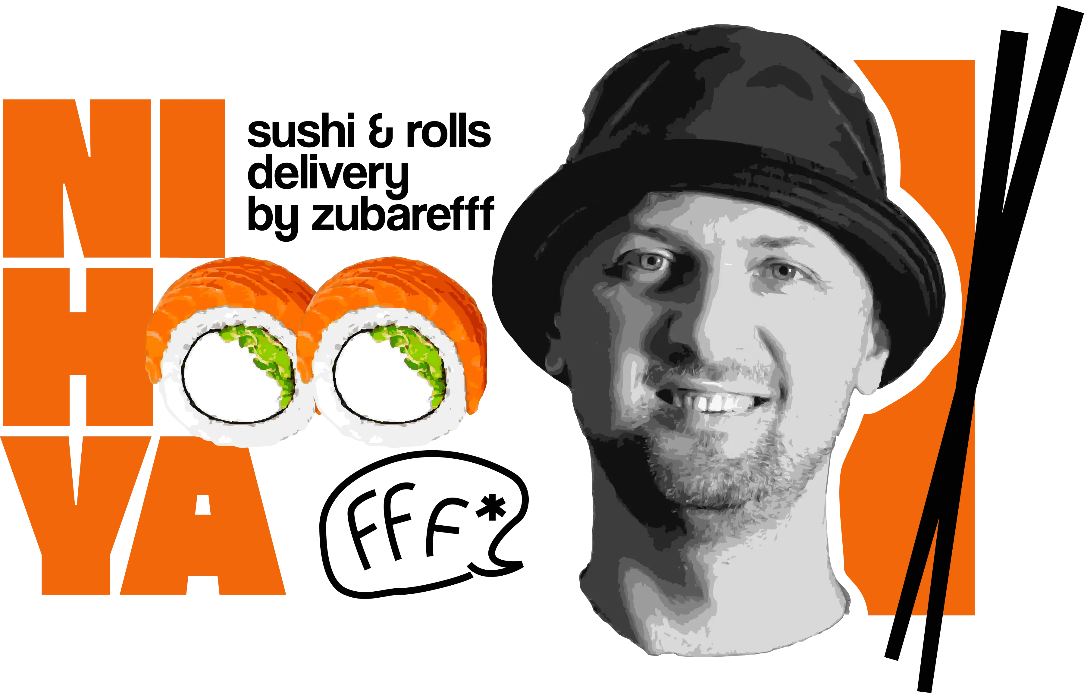 Логотип Ni HOO YA Sushi